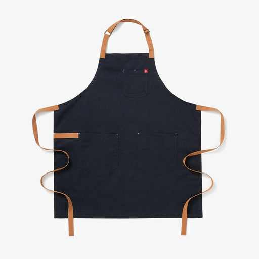 Hedley & Bennett | Essential Aprons - Tahoe Pine: A durable cotton canvas apron with adjustable neck strap, long waist ties, and multiple pockets for versatile kitchen use.