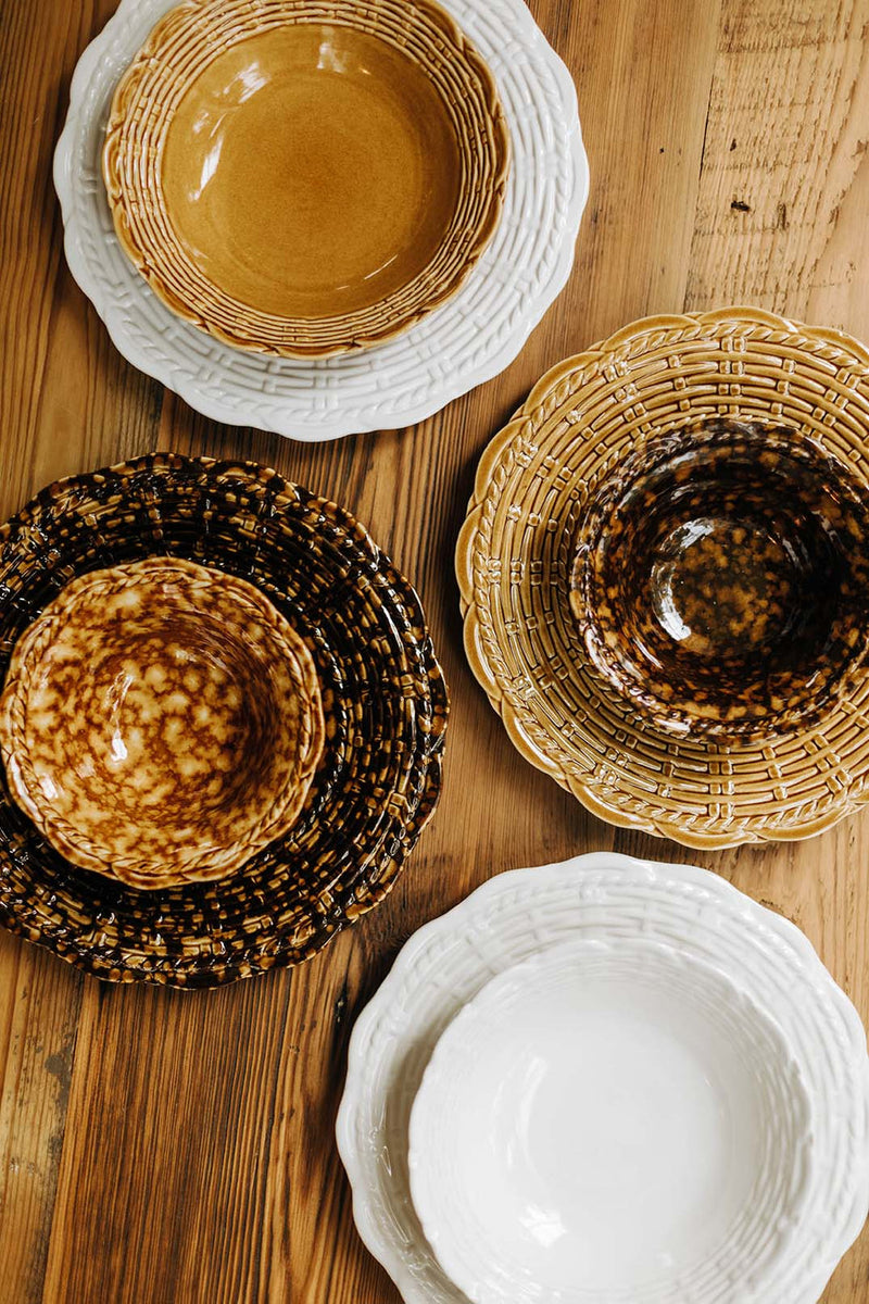 Provvista Designs | Basket Jubilee Dinner Plate, Blue
