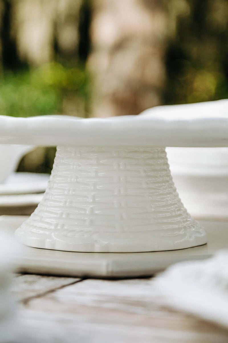 Provvista Designs | Basket Jubilee Cake Stand, Linen