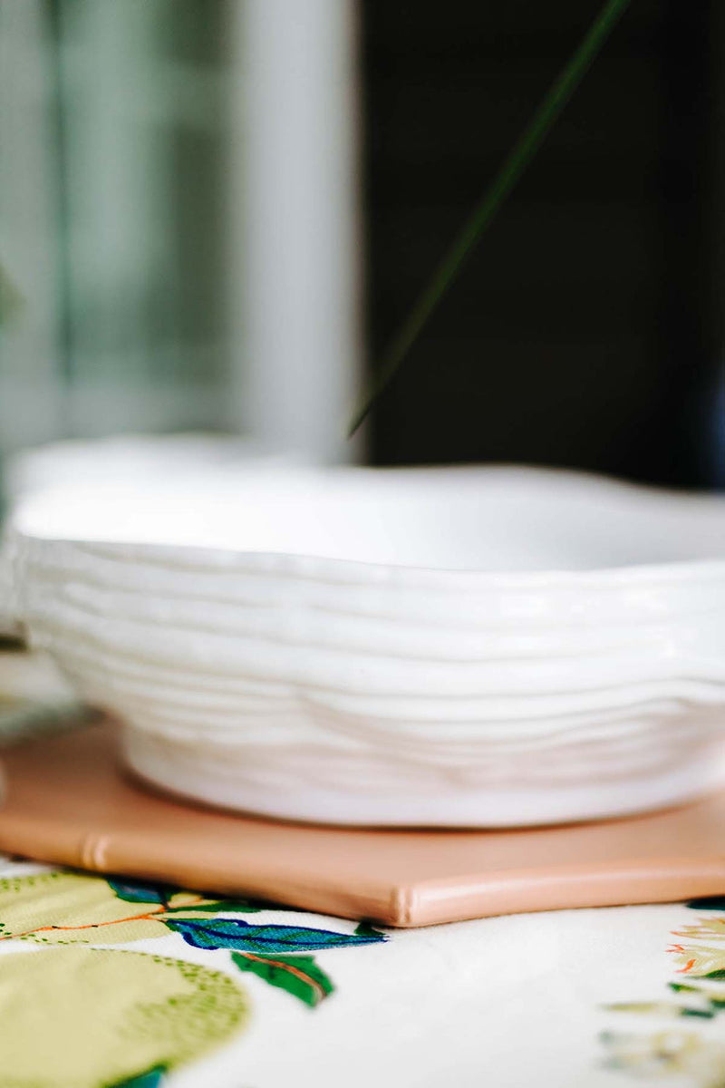 Provvista Designs | Sollevare Charger, Sarah Slate Matte