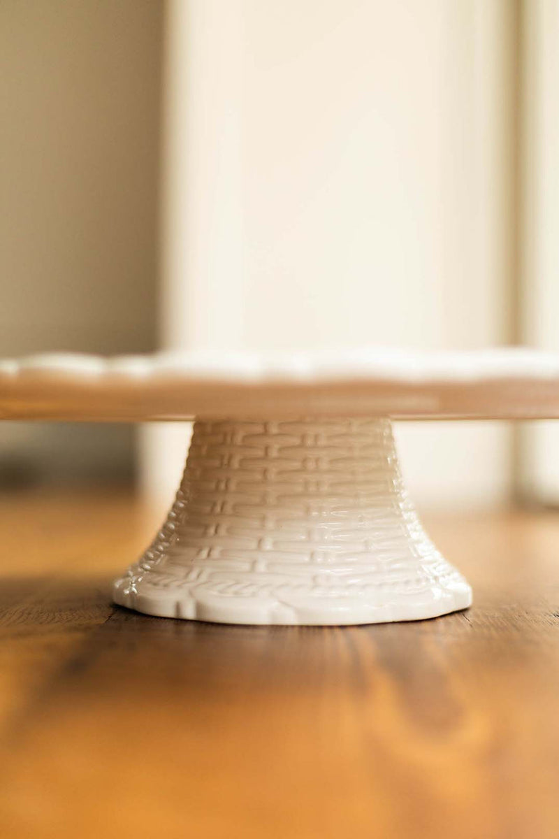 Provvista Designs | Basket Jubilee Cake Stand, Linen