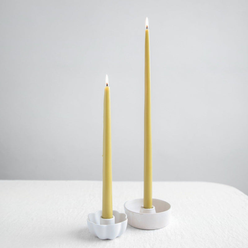 The Floral Society | Dipped Taper Candles, 12 Inches, Saffron