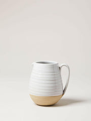 Farmhouse Pottery | Farmer's Pitchers - Medium: Hand-formed spout and sturdy handle, ideal for pouring beverages or displaying flowers, adding rustic elegance to any table.