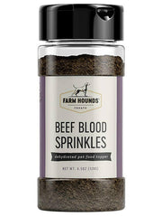 Farm Hounds | Food Toppers - Beef Blood, a sustainable, nutritious sprinkle made from leftovers, enhancing meals with essential vitamins and minerals. Ideal for picky eaters.