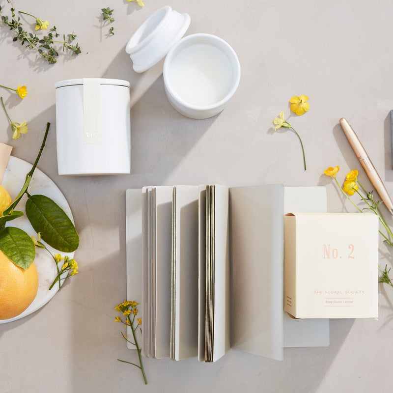 The Floral Society | Soy Wax Candle, No. 2 Hemp Flower + Citron