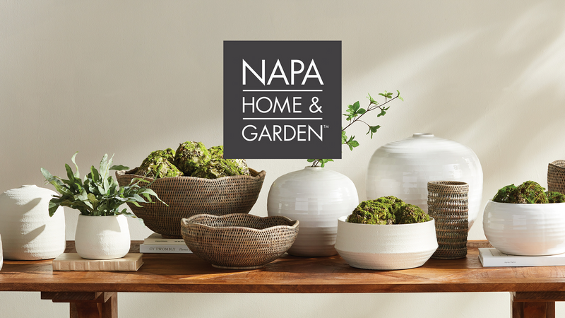 Napa Home & Garden | Burma Rattan Hurricane Large, White
