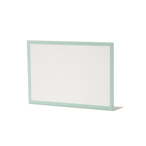 Hester & Cook | Frame Place Card - Seafoam, ideal for personalizing gatherings and labeling buffet dishes, enhancing table decor with an elegant touch.