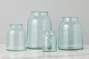 French Bee Mason Jar Small with vintage-inspired bee motif and wide mouth, ideal for floral arrangements, reflecting European design elegance and organic shape.