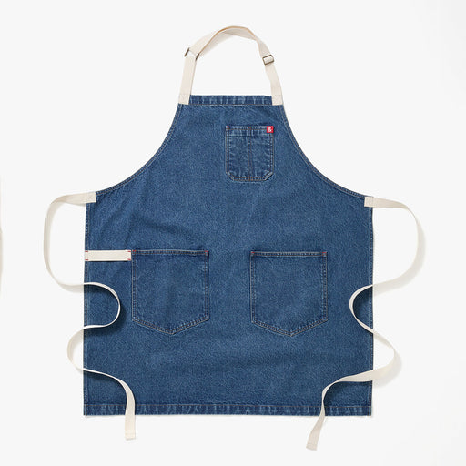 Hedley & Bennett Essential Apron, Georgia Blue Denim — front view