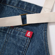 Hedley & Bennett Essential Apron, Georgia Blue Denim — construction detail