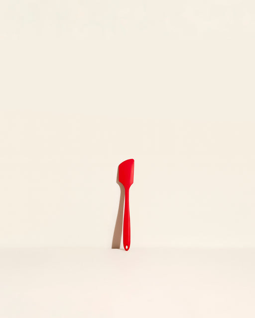 GIR | Mini Spatula - Red, designed for kids, ideal for small kitchen tasks, shown on a white surface. Perfect for little hands to cook with ease.