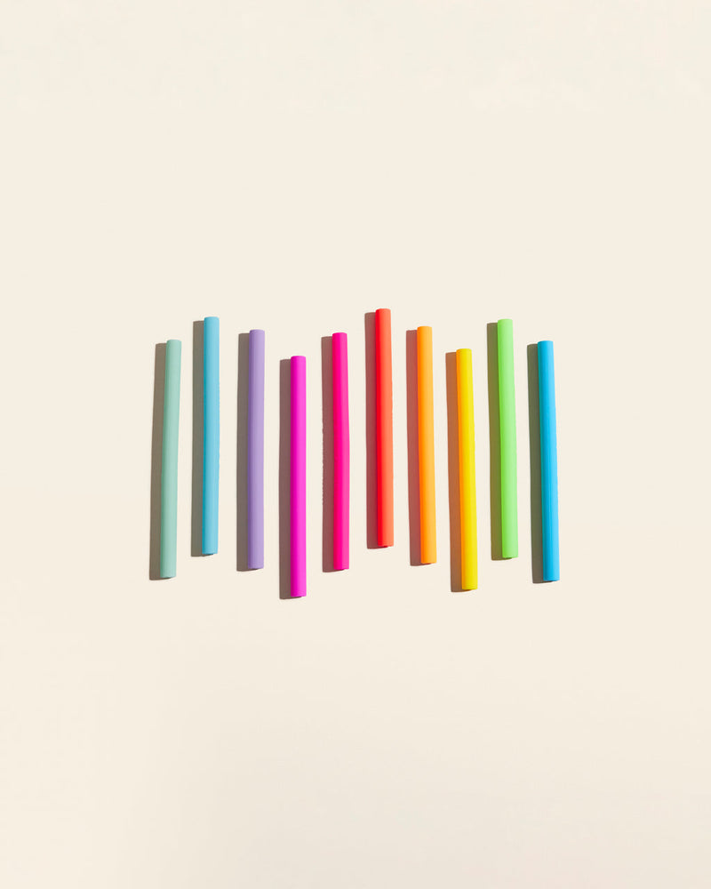 GIR Get It Right | GIR Rainbow Kids' Straws, 10-Pack