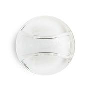 Masontops | Glass Fermentation Weights - Wide Mouth: Close-up of durable, lead-free glass weights for Mason jars, ensuring optimal fermentation by keeping foods submerged below the brine.