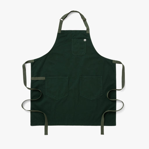 Hedley & Bennett Essential Apron, Kale Green — front view