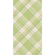 Hester & Cook Green Plaid Guest Napkins, ideal for elevating dining experiences with their elegant pattern, perfect for gatherings.