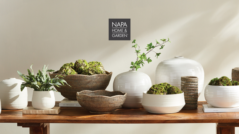 Napa Home & Garden | Burma Rattan Hurricane Large, White