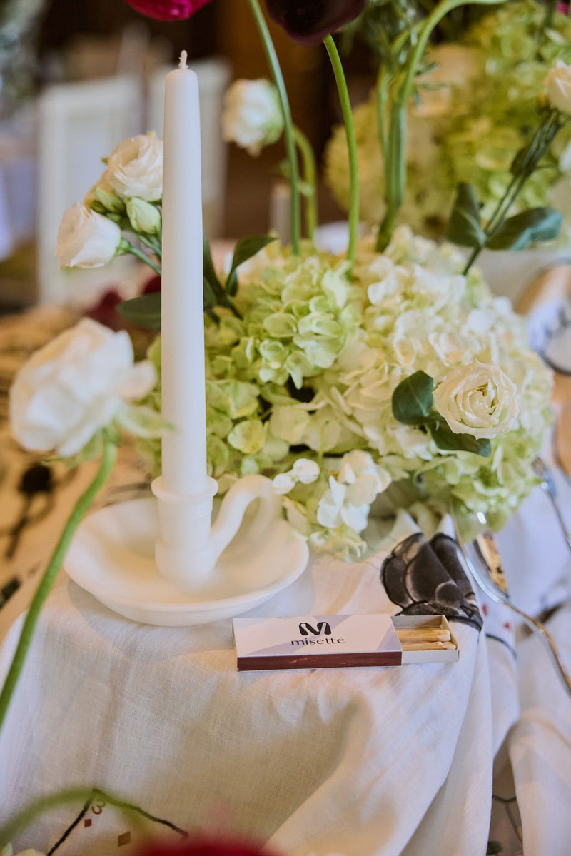 Misette | The Forme Wax Candlestick, Camel