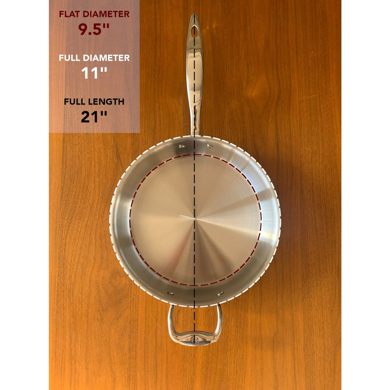 Heritage Steel | Titanium Series 4 Quart Sauté with Lid