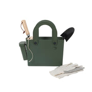 Hachiman | Garden Tool Bag Garden Green: Compact gardening kit with tote, trowel, twine, gloves, and seed box for easy transport and organization of gardening essentials.