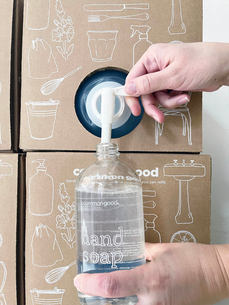 Common Good | Glass Cleaner 2.5 Gallon Refill Box, Bergamot