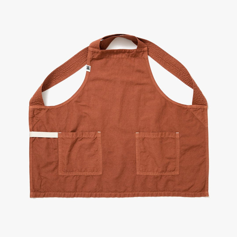 Hedley & Bennett Smock Apron, Harissa Red — front view