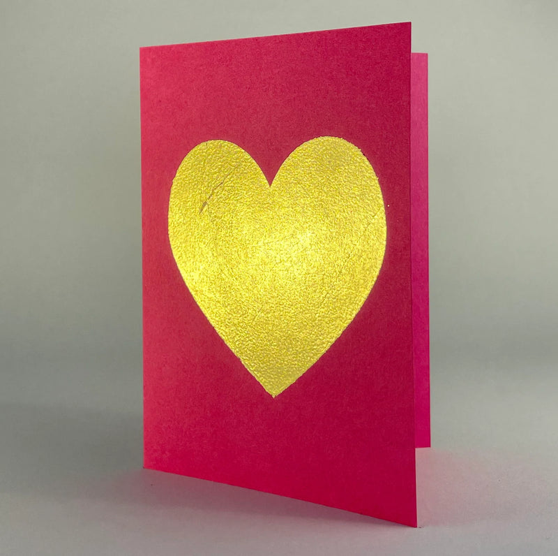 Catherine Greenup Cards - Verdins on Grapesicle features elegant gold heart art, perfect for heartfelt messages and adding warmth to any occasion.