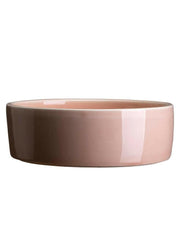 Bergs Potter | Hoff Glazed Collection - 7.1 in-18 cm - Quartz Rose - Saucer, showcasing elegant Scandinavian design with raw terracotta and hand-dipped glazed finish.