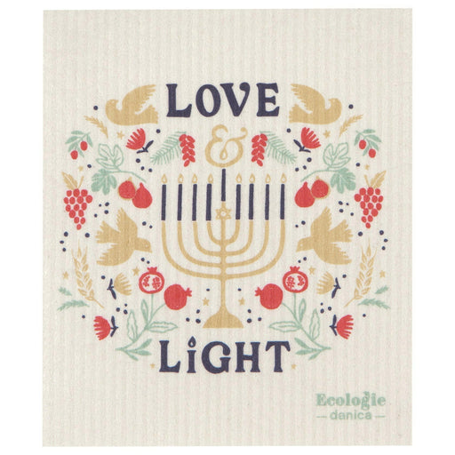 Ecologie | Holiday Swedish Sponge Cloths - Santa Paws, compact and eco-friendly, ideal for cleaning tasks, made from cotton and cellulose, a sustainable choice from Athens Cooks.