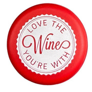 CapaBunga | Holiday Wine Caps - Love the Wine You're With, featuring a festive bottle cap design, ideal for enhancing your holiday wine experience.