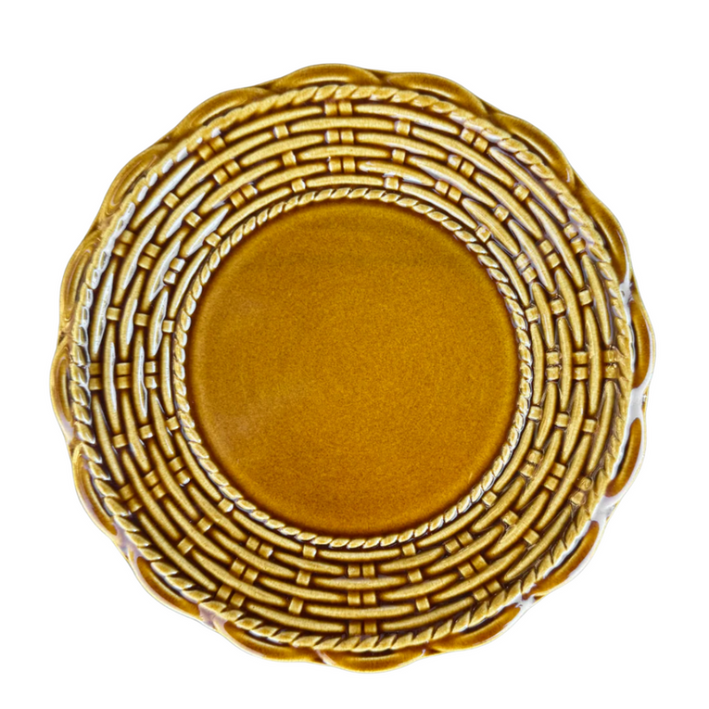 Provvista Designs | Basket Jubilee Salad Plate, Maritime Blue