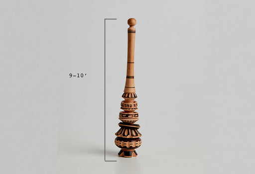 Large Hot Chocolate Molinillo, a traditional Mexican wooden whisk, designed for frothing hot chocolate and muddling ingredients, reflecting Athens Cooks' curated kitchen tool selection.