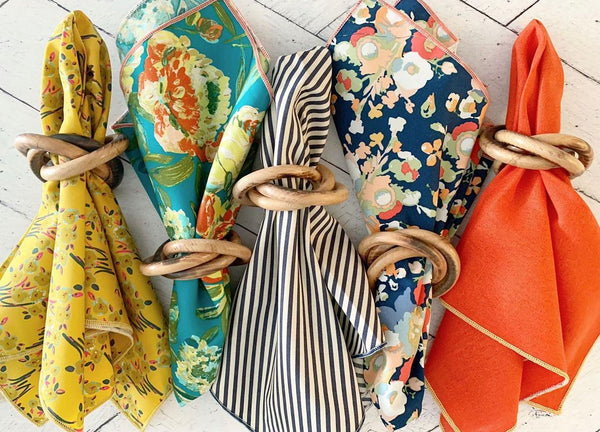 Dot and Army | Stripe and Check Bread Makers Set, Papaya