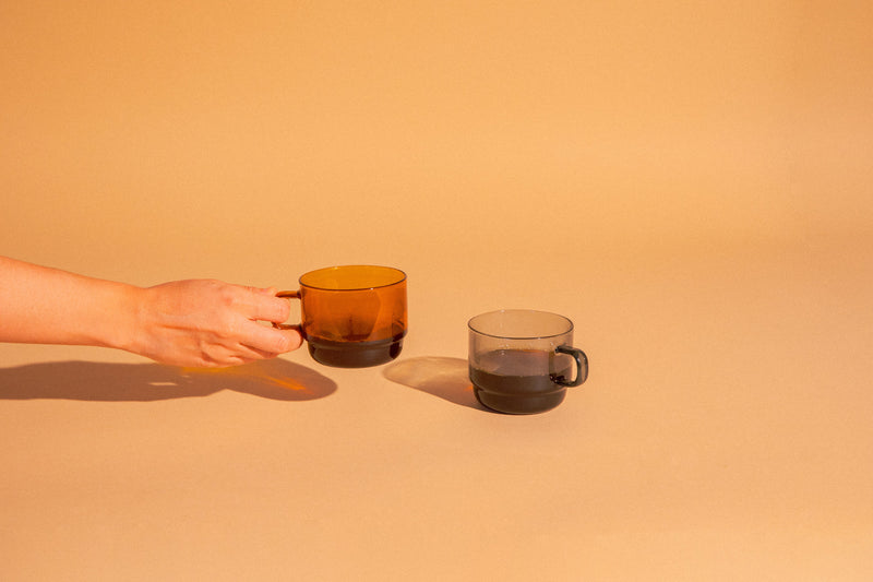 Hario | Glass Stackable Mug 300ml Amber
