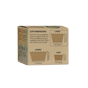 If You Care | FSC Certified Large Baking Cups in eco-friendly packaging with visible instructions, ideal for sustainable baking needs.
