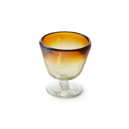 St. Frank | Iridescent Amber Collection - Pitcher, handblown in Hidalgo, showcases artisanal craftsmanship with a sleek, elongated form, ideal for enhancing your barware collection.