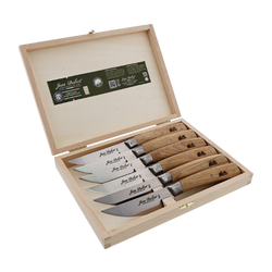 The French Farm | Black Handled Steak Knives in Clasp Box