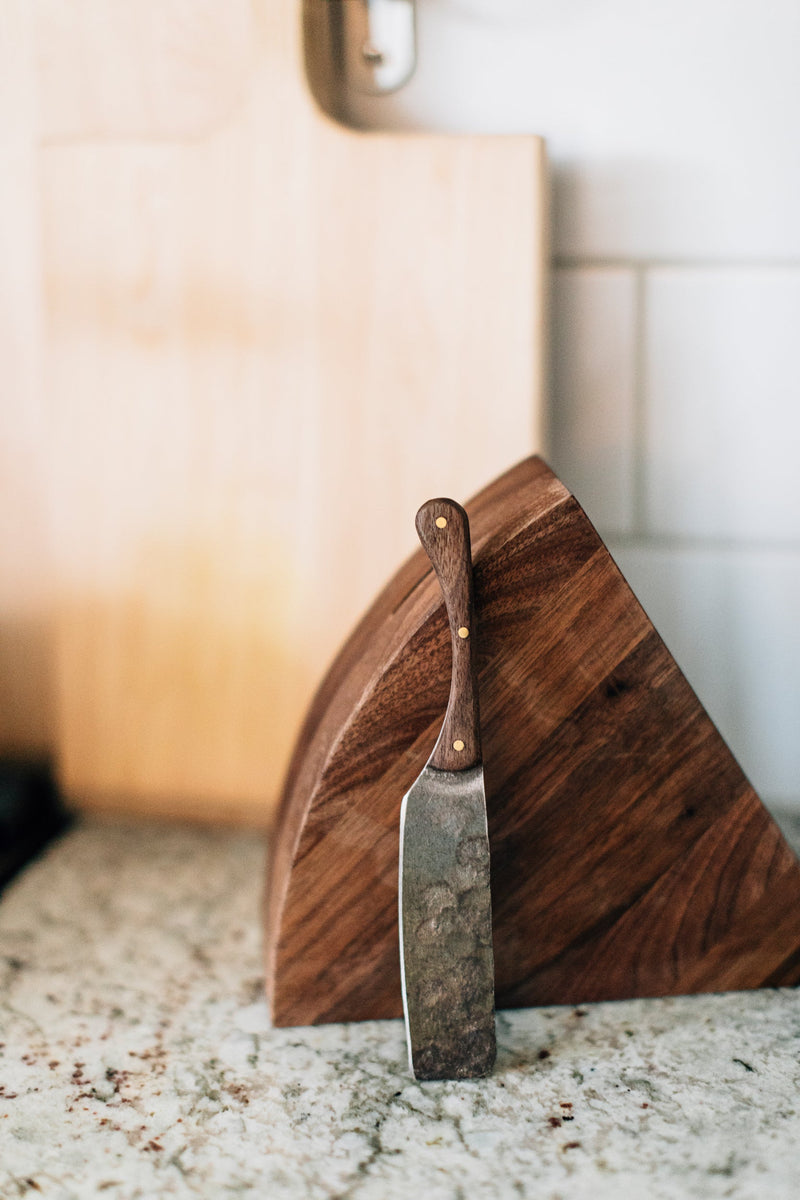 Millstream Home | The Cheese Block with Hand-Forged Knife