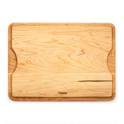 J.K. Adams | Maple BBQ Carving Boards, Large features a rectangular maple board with juice grooves and convenient finger-groove handles, ideal for BBQs or family meals.
