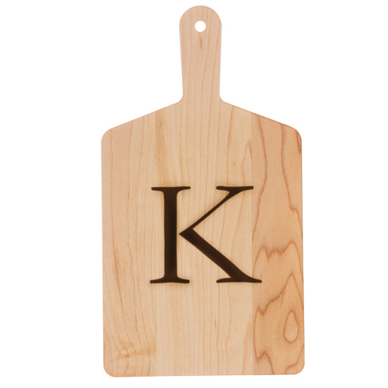 J.K. Adams | Monogrammed Maple Cheese Board, Letter N