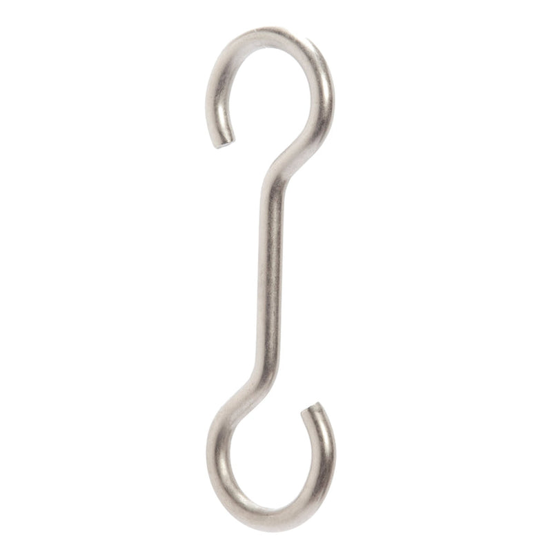 J.K. Adams Extension Hooks, Small, Set of 2: Metal S-shaped hooks for customizing pot rack height, ideal for hanging utensils on pot racks.