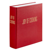 Graphic Image Inc. | Bonded Leather Books - Natural Vanchetta Leather: The Joy of Cooking, leather-bound hardcover with gold stamped text, ideal for cooking enthusiasts and learners.