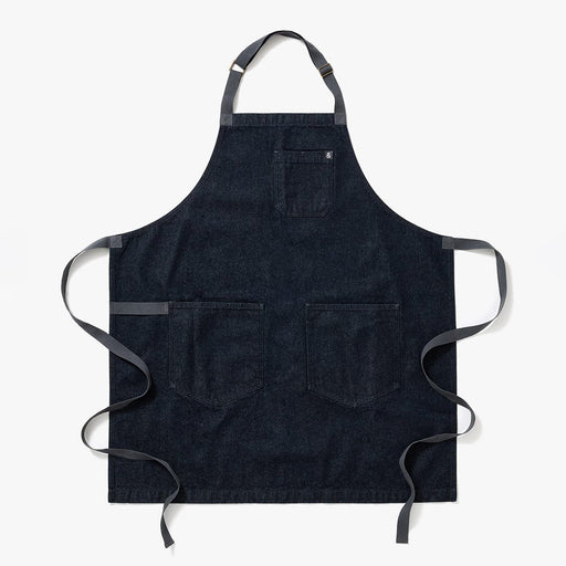 Hedley & Bennett Essential Apron, Jack Navy Denim — front view