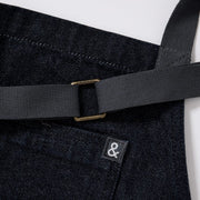 Hedley & Bennett Essential Apron, Jack Navy Denim — construction detail
