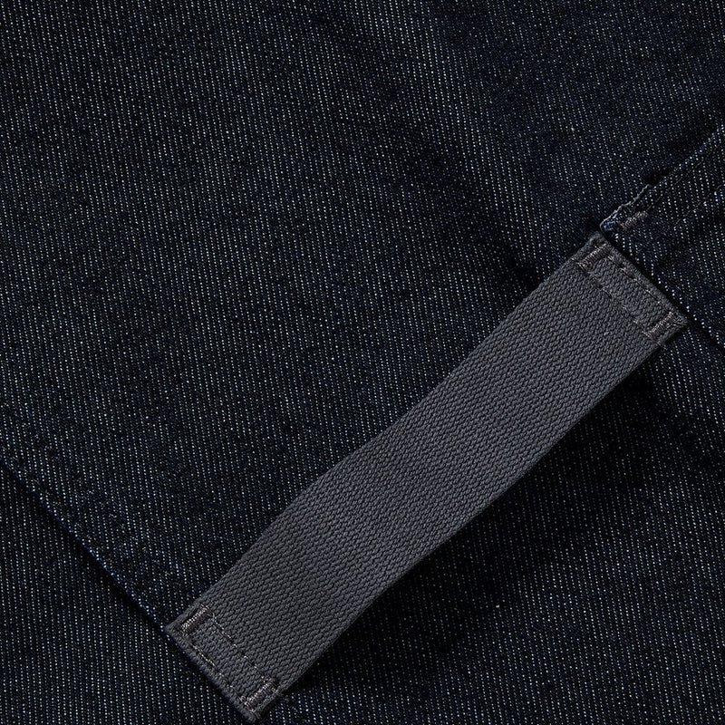 Hedley & Bennett Essential Apron, Jack Navy Denim — apron detail