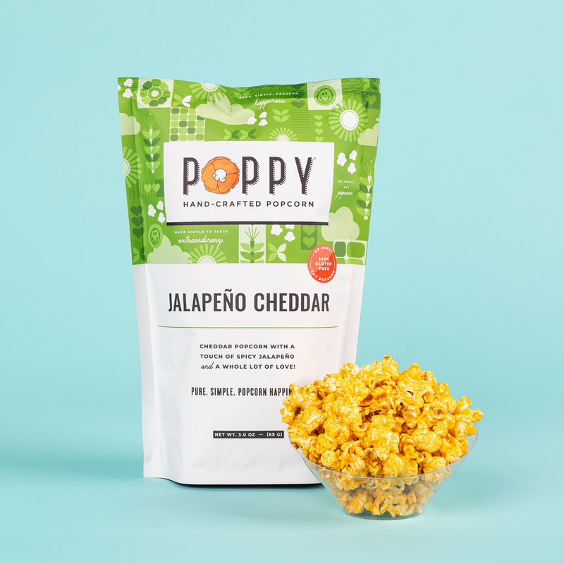 Poppy Handcrafted Popcorns | Jalapeño Cheddar