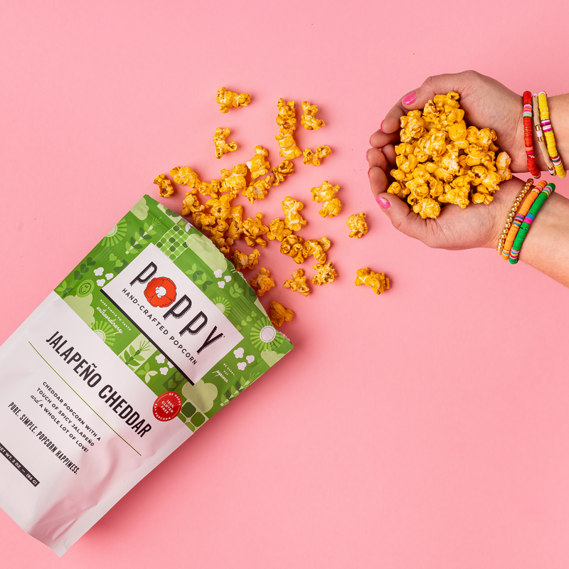 Poppy Handcrafted Popcorns | Jalapeño Cheddar