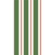 Hester & Cook | Green & Red Awning Stripes Guest Napkin - Pack of 16.