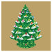 Hester & Cook | Vintage Christmas Tree Cocktail Napkin - Pack of 20.