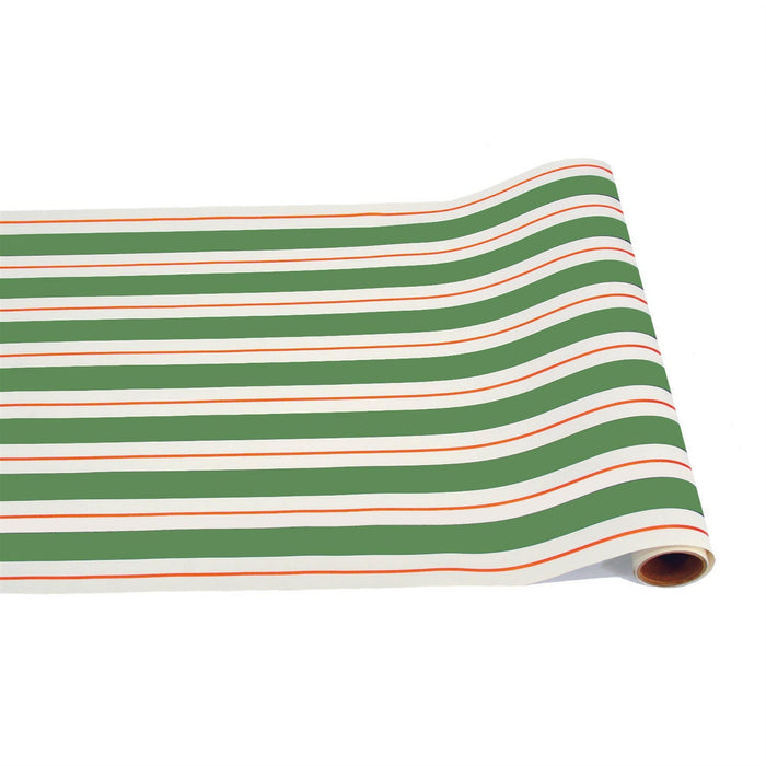 Hester & Cook | Green & Red Awning Stripe Runner.