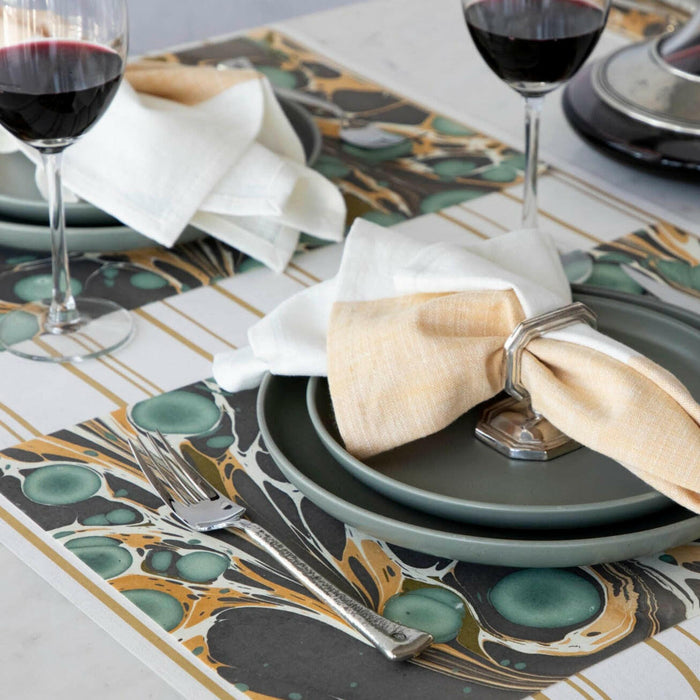 Hester & Cook | Brown Stone Marbled Placemats